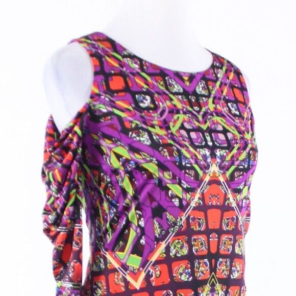 Etcetera purple bodycon dress 0 - Picture 4 of 8